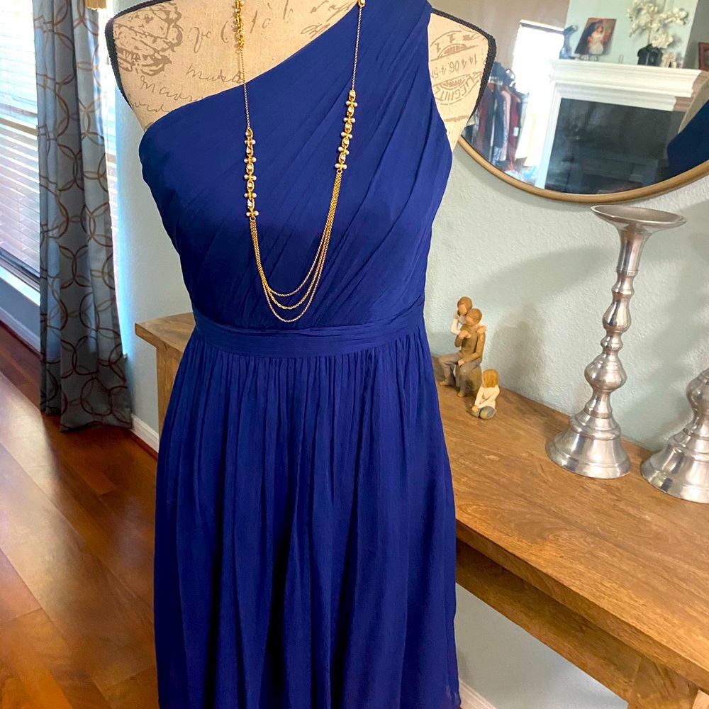 J. crew one shoulder dress size 4 new no tags .